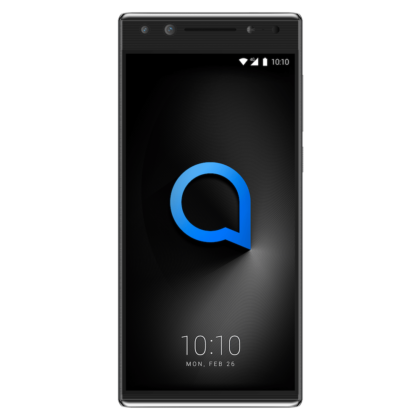 Alcatel 5_Metallic Black_Front(with UI)-min