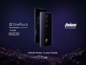 OnePlus 6 Marvel Avenger Limited Edition
