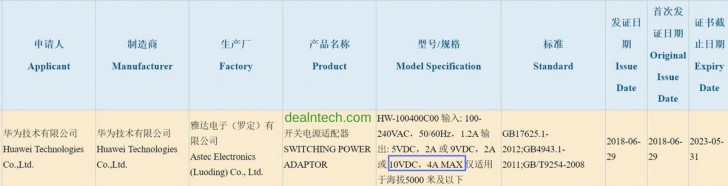 Huawei power Adapter