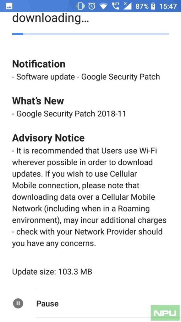 Nokia 5November edition Android Security patch