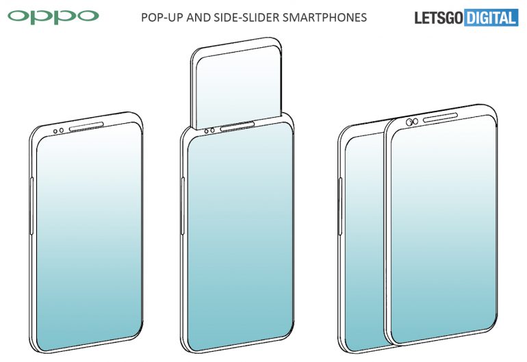 Oppo pop-up and sliding display