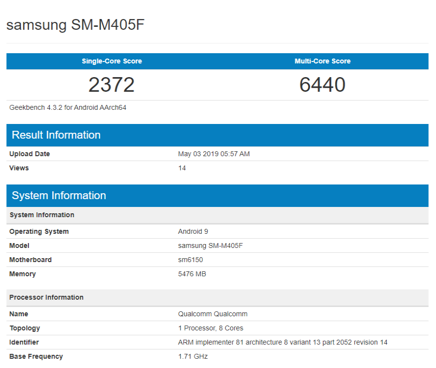 Samsung Galaxy M40