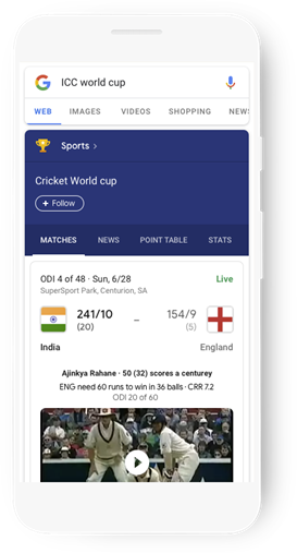 Google Assistant World Cup