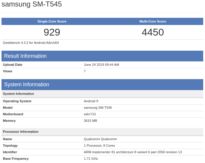 Samsung SM-T545