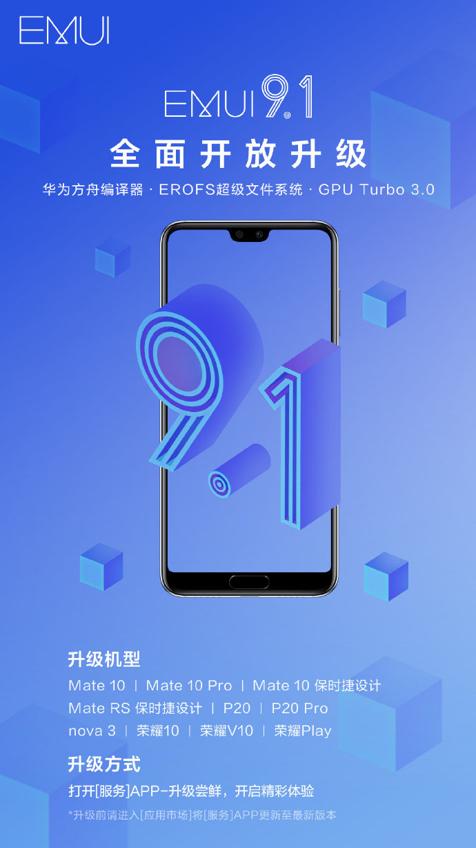 EMUI 9.1 update