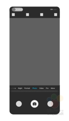 Huawei under-display camera phone