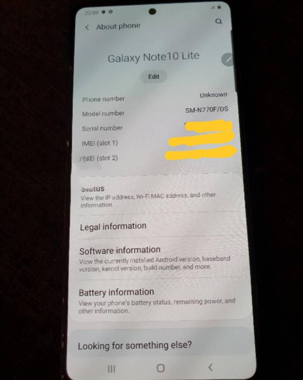 Samsung Galaxy Note 10 Lite