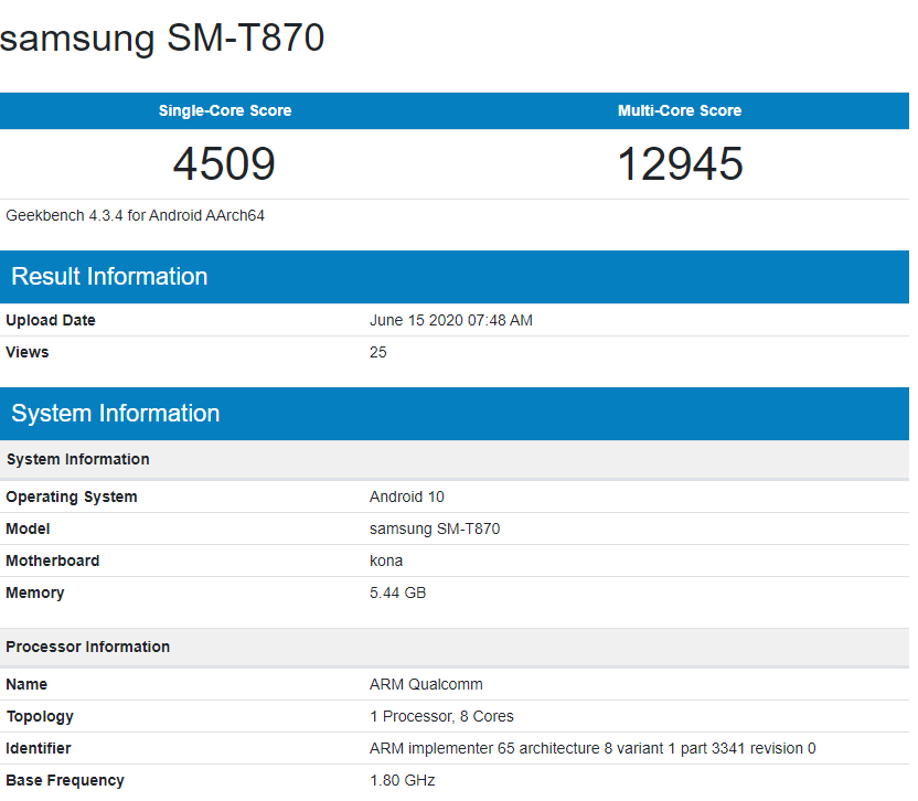 Samsung Galaxy Tab S7