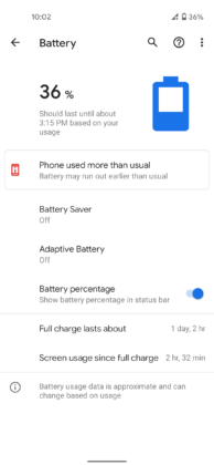 Pixel 4a Battery